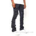 Washed Men's Pants & Trousers Fashion Jeans